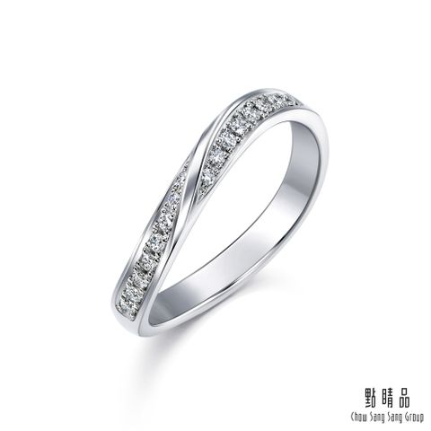點睛品 PROMESSA PT950鉑金 星宇系列 鑽石戒指(女戒)