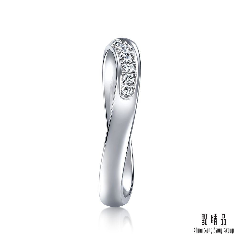 Chow Sang Sang Group 點睛品  PROMESSA PT950鉑金 星宇系列 鑽石戒指(女戒)