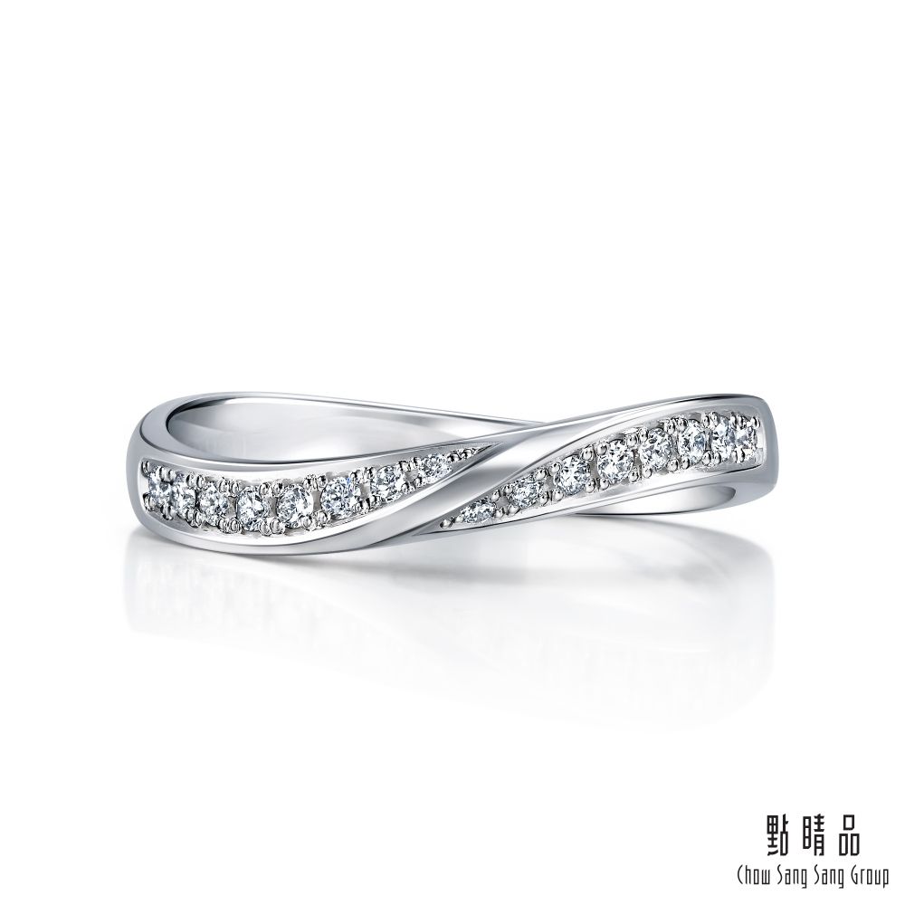 Chow Sang Sang Group 點睛品  PROMESSA PT950鉑金 星宇系列 鑽石戒指(女戒)