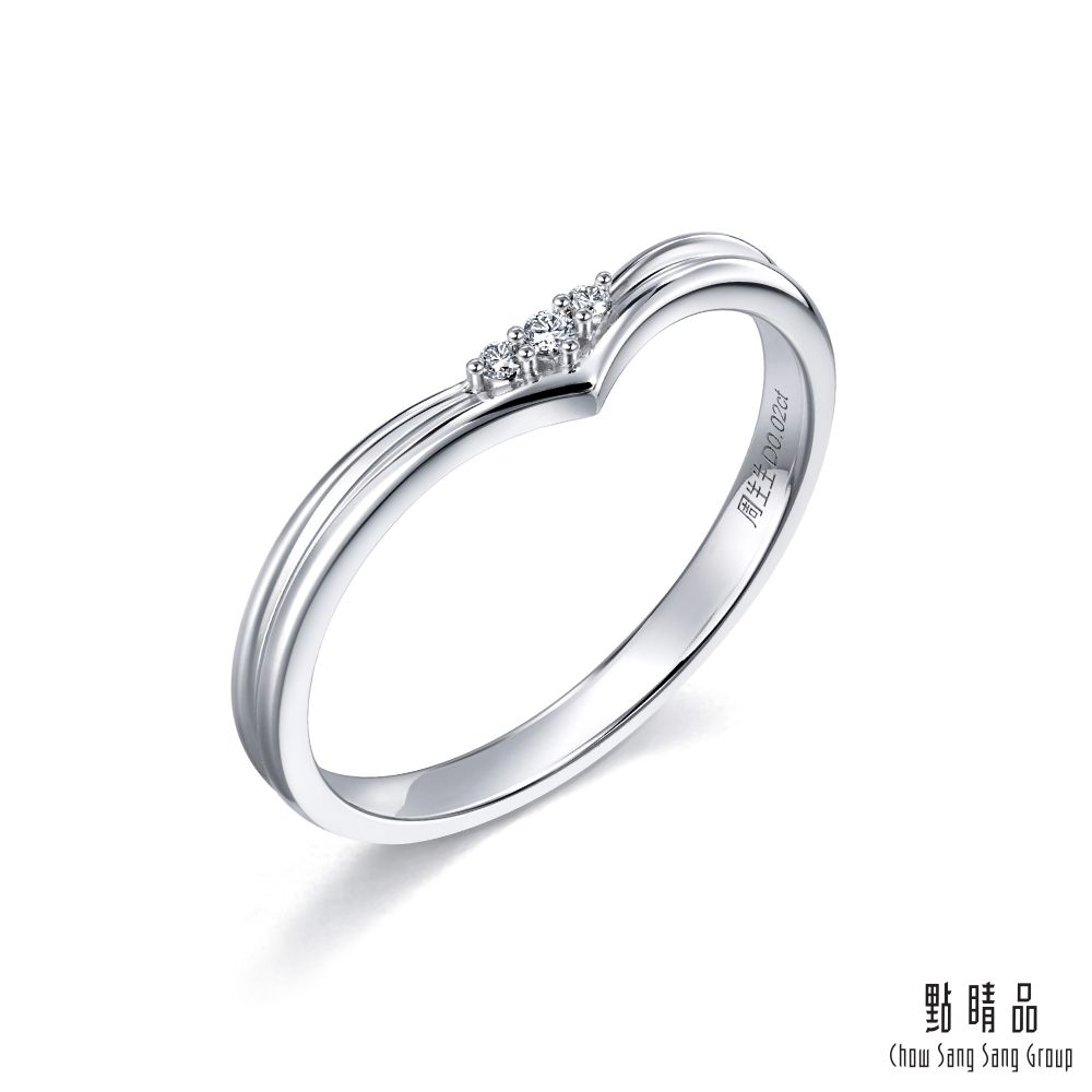 Chow Sang Sang Group 點睛品 點睛品 PROMESSA 小皇冠系列 18K金鑽石戒指(女戒)
