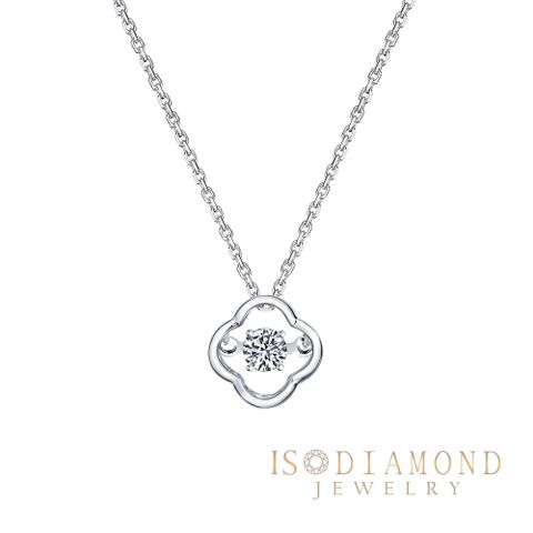 IS DIAMOND IGI 30分 培育鑽石項鍊 最白Dcolor VS高規格淨度(培育鑽石)-幸運草