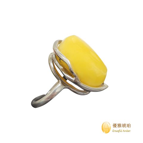 來自波羅的海 自由多切面之蜜蠟戒指