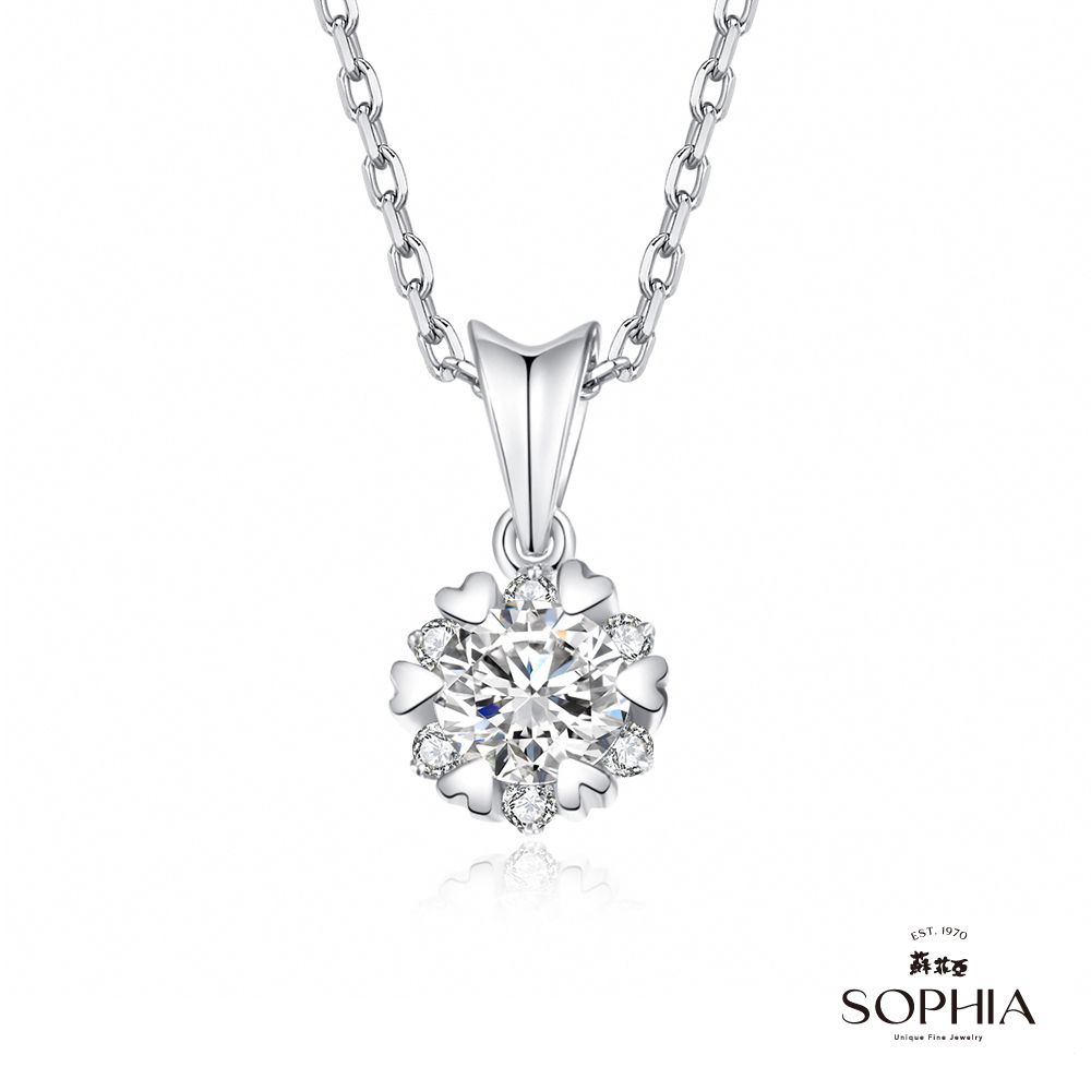 SOPHIA 蘇菲亞 費洛拉 30分 GIA F/SI2 18K金 鑽石項墜