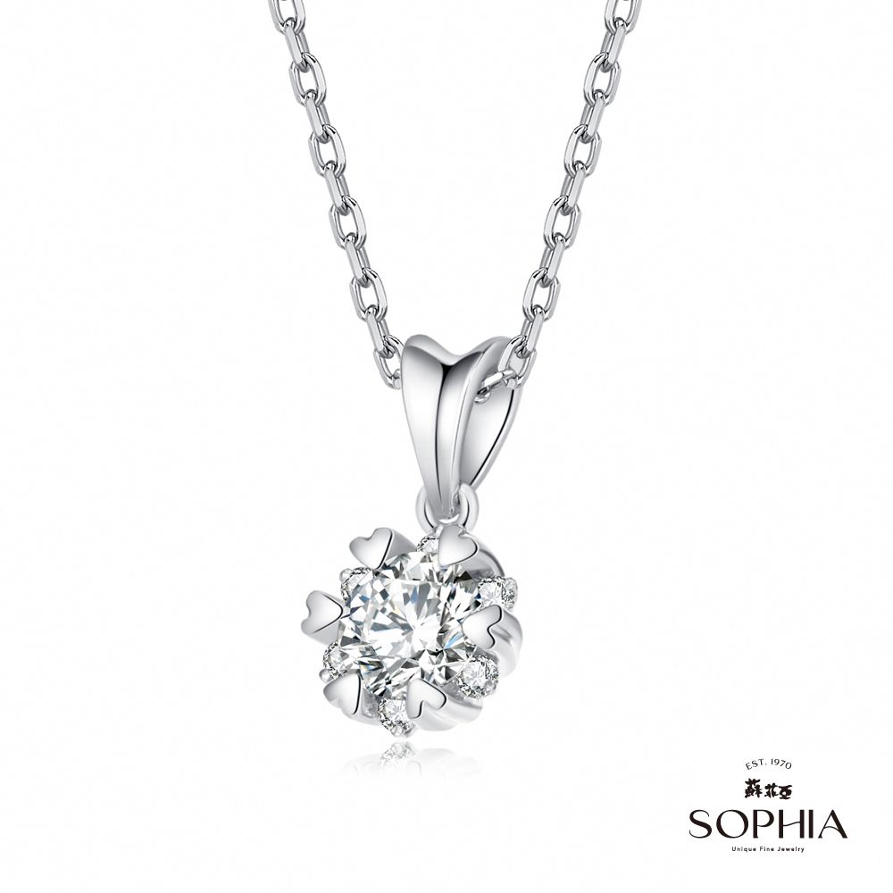 SOPHIA 蘇菲亞 費洛拉 30分 GIA F/SI2 18K金 鑽石項墜