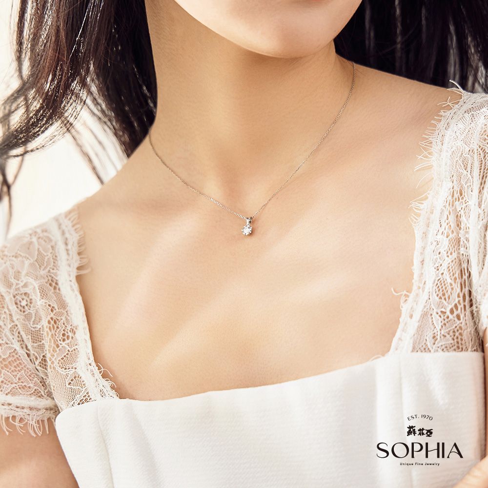 SOPHIA 蘇菲亞 費洛拉 30分 GIA F/SI2 18K金 鑽石項墜