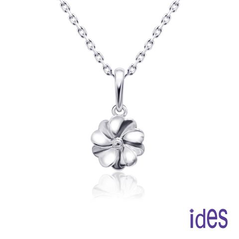 ides愛蒂思 輕珠寶義大利進口14K白金項鍊鎖骨鍊/盛開（KP710）