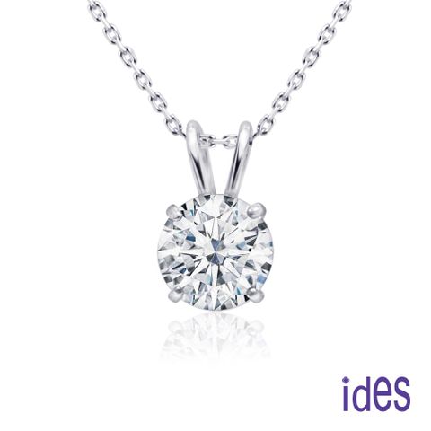 ides愛蒂思 輕珠寶義大利進口14K白金項鍊鎖骨鍊/寵愛（KP632）