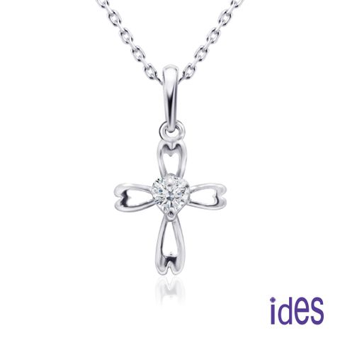 ides愛蒂思 輕珠寶義大利進口14K金十字架項鍊鎖骨鍊（16吋-KP614）