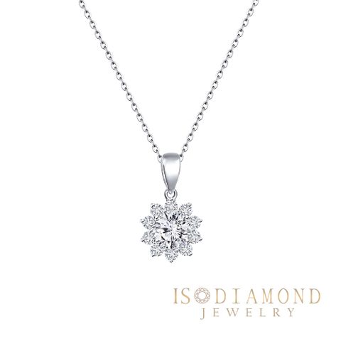 IS DIAMOND IGI 50分 培育鑽石項鍊 最白Dcolor VS高規格淨度(培育鑽石)-滿鑽浪漫