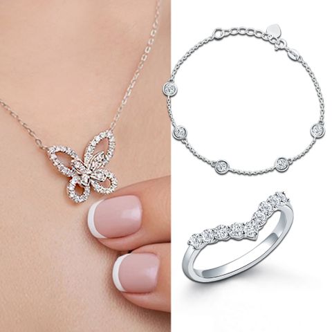 IS DIAMOND 經典百搭 鑽石戒指/項鍊-任選(培育鑽石)-情人節禮物/求婚/生日禮物