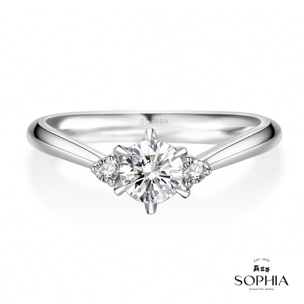 SOPHIA 蘇菲亞 相伴 30分 GIA F/SI2 18K金 鑽石戒指