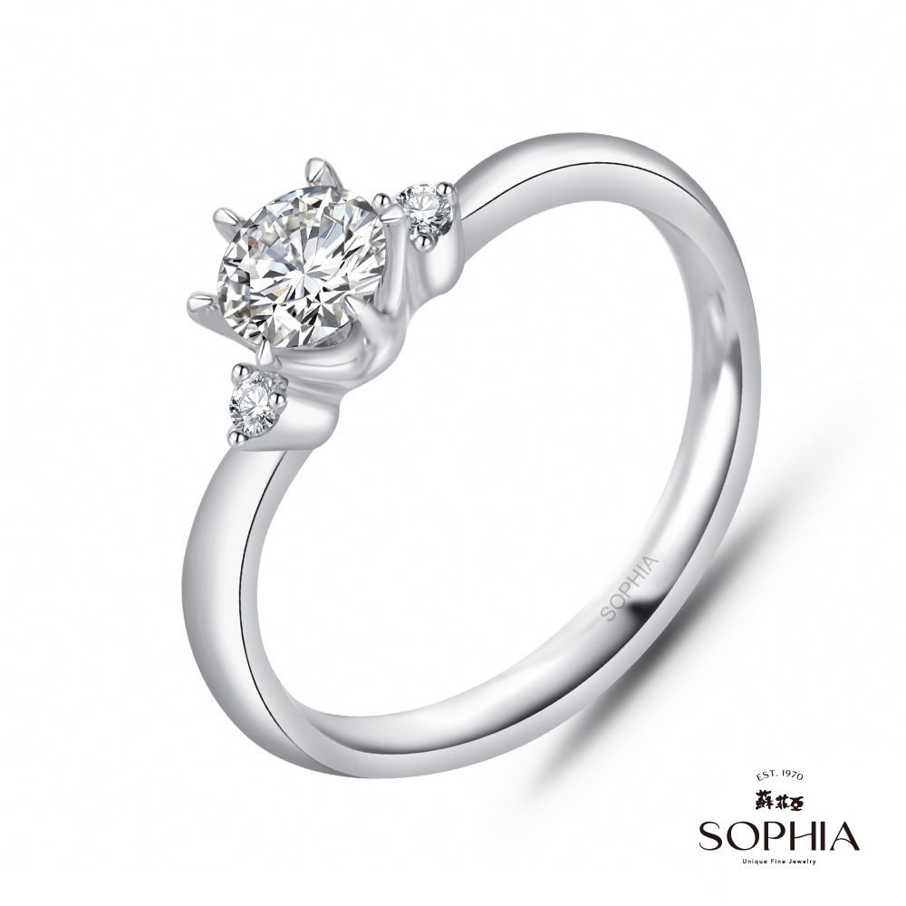 SOPHIA 蘇菲亞 相伴 30分 GIA F/SI2 18K金 鑽石戒指