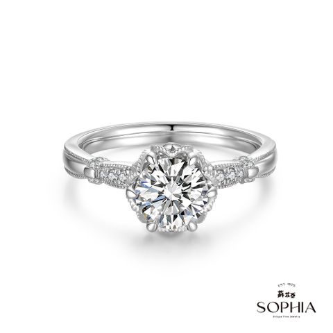 SOPHIA 蘇菲亞 Violet紫羅蘭IGI 1.00克拉 D/VS1 PT950鉑金 鑽石戒指(培育鑽)