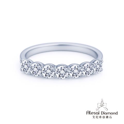 Alesai艾尼希亞鑽石 D/VVS1 3EX車工 70分鑽石線戒 培育鑽石