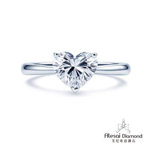 Alesai艾尼希亞鑽石 1克拉 D/VVS1 3EX車工 培育鑽石戒指 鑽戒