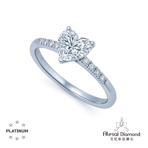 Alesai艾尼希亞鑽石 1克拉 D/VVS1 3EX車工 培育鑽石戒指 鑽戒