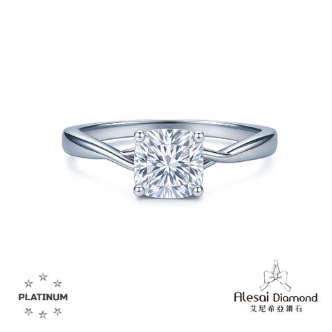 Alesai艾尼希亞鑽石 1克拉 D/VVS1 3EX車工 培育鑽石戒指 鑽戒