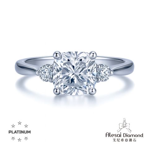 Alesai艾尼希亞鑽石 1克拉 D/VVS1 3EX車工 培育鑽石戒指 鑽戒