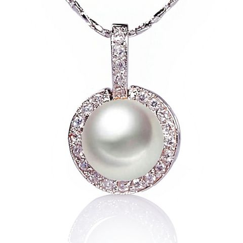 【小樂珠寶】3A南洋深海貝珍珠項鍊10mm人氣電視專訪