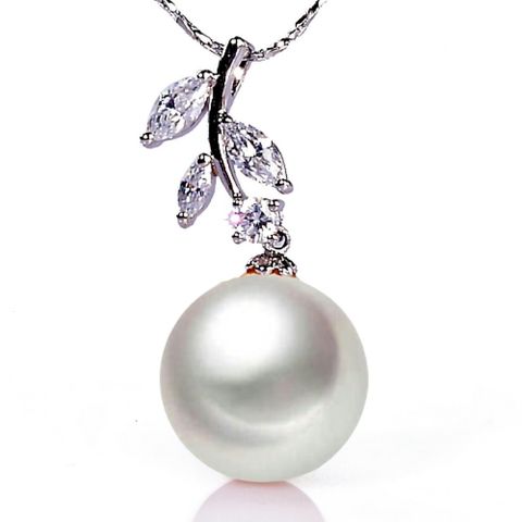 【小樂珠寶】16mm無限極大顆粒南洋深海貝珍珠項鍊白色