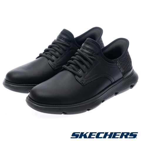 SKECHERS 斯凱奇 男鞋 休閒系列 瞬穿舒適科技 GARZA 寬楦款 - 205046WBBK