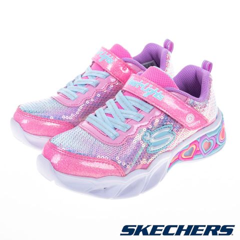 SKECHERS 女童系列燈鞋 SWEETHEART LIGHTS - 302313LPKMT