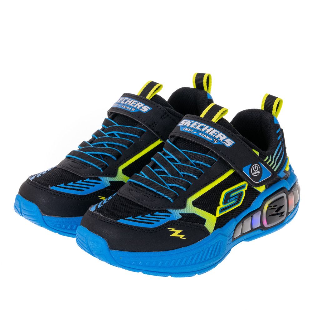 SKECHERS 童鞋 男童系列燈鞋 LIGHT STORM 3 - 400151LBBLM