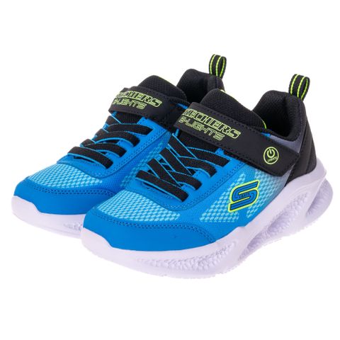 SKECHERS 童鞋 男童系列燈鞋 SKECHERS METEOR-LIGHTS - 401495LBKBL