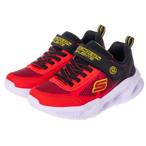 SKECHERS 童鞋 男童系列燈鞋 SKECHERS METEOR-LIGHTS - 401495LRDBK