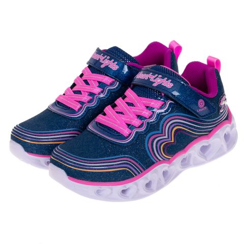 SKECHERS 童鞋 女童系列燈鞋 HEART LIGHTS - 302689LNVMT