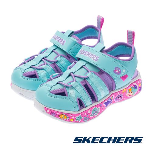 SKECHERS 童鞋 女嬰童涼拖鞋系列 PLAY SCENE SPLASH - 303162NTQLV