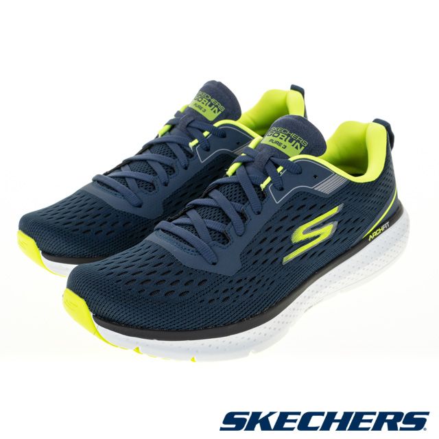 SKECHERS  慢跑鞋 男慢跑系列 GORUN PURE 3 - 246034NVYL