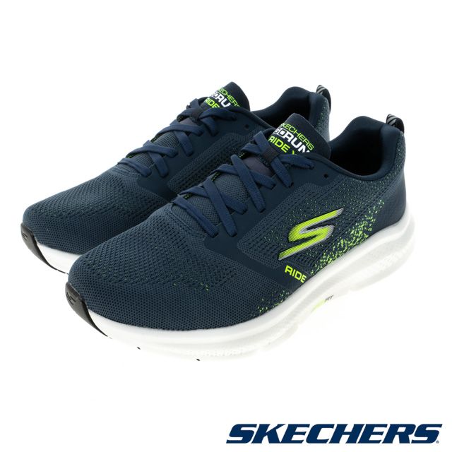 SKECHERS 慢跑鞋男慢跑系列GORUN RIDE X 寬楦款- 246095WWNVGR