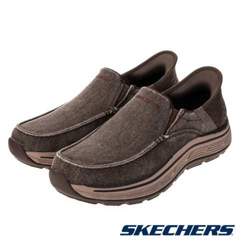 SKECHERS 斯凱奇 男鞋 休閒鞋 休閒系列 瞬穿舒適科技 REMAXED - 204839BRN