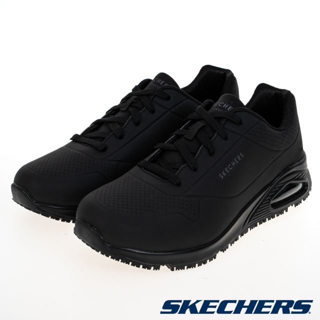 SKECHERS  男工作鞋系列 UNO SR 寬楦款 - 200054WBLK