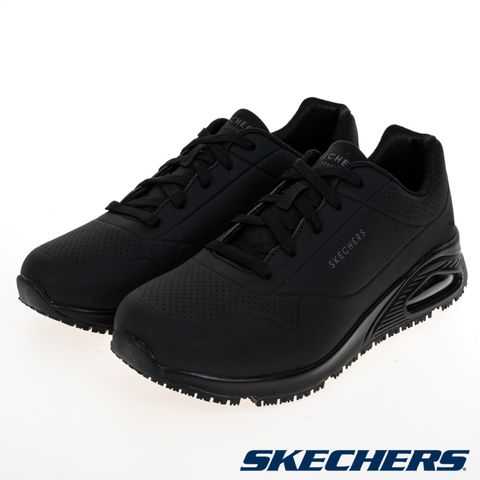 SKECHERS 男工作鞋系列 UNO SR 寬楦款 - 200054WBLK