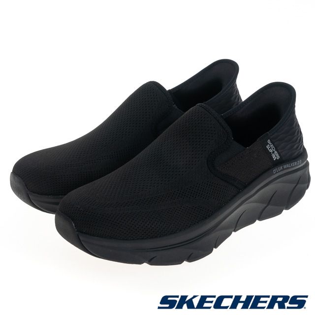 SKECHERS 男鞋 休閒系列 瞬穿舒適科技 DLUX WALKER 2.0 - 232463BBK