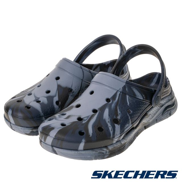 SKECHERS  男鞋 休閒鞋 休閒系列 涼拖鞋 ARCH FIT FOAMIES - 243162NVY