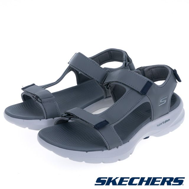 SKECHERS  男鞋 健走系列 涼拖鞋 GO WALK 6 SANDAL - 229126GYNV