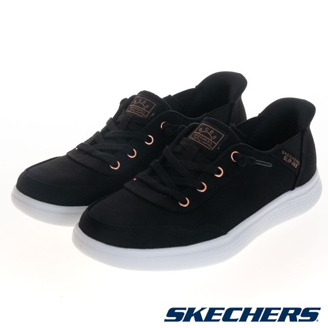 SKECHERS  女鞋 休閒鞋 休閒系列 瞬穿舒適科技 BOBS SKIPPER 寬楦款 - 114815WBLK