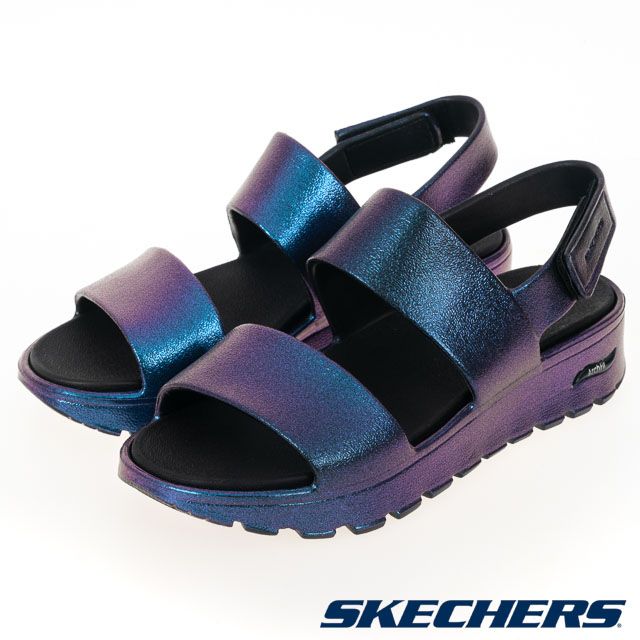 SKECHERS  女鞋 休閒系列 涼拖鞋 ARCH FIT FOOTSTEPS - 111191BLK