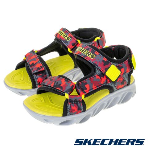 SKECHERS 男童涼拖鞋 燈鞋 HYPNO-SPLASH - 400077LBKRD