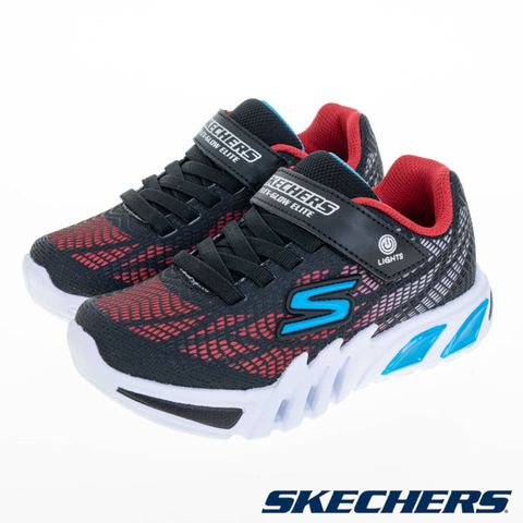 SKECHERS 男童系列 燈鞋 FLEX-GLOW ELITE - 400137LBKRB