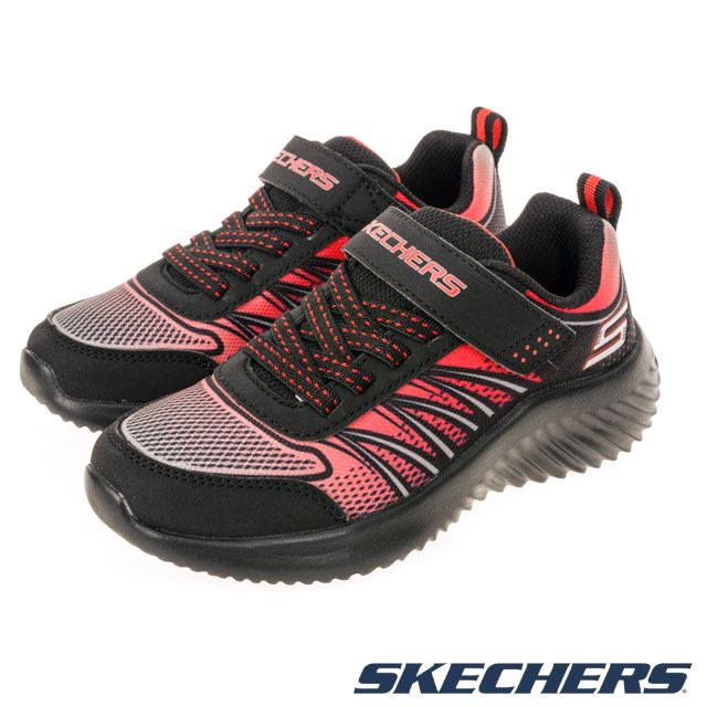 SKECHERS  男童系列 BOUNDER - 403737LBKRD