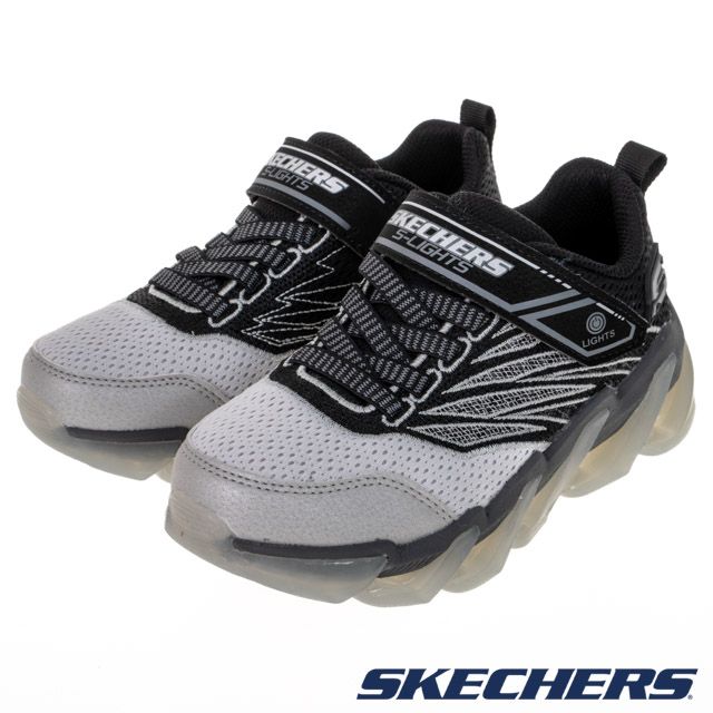 SKECHERS  男童系列 燈鞋 MEGA-SURGE - 400132LBKGY