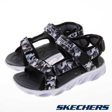 SKECHERS 童鞋 男童系列 涼拖鞋 燈鞋 HYPNO-SPLASH - 400077LBKGY