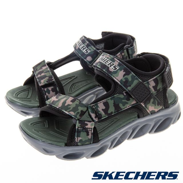 SKECHERS  童鞋 男童系列 涼拖鞋 燈鞋 HYPNO-SPLASH - 400077LBKOL