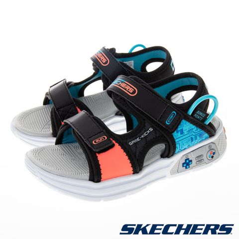 SKECHERS 童鞋 男童系列 涼拖鞋 POWER SPLASH - 402264LBKMT