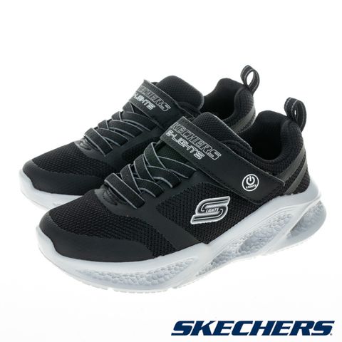 SKECHERS 童鞋 男童系列 燈鞋  METEOR-LIGHTS - 401675LBKGY