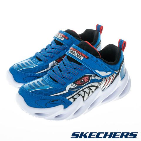 SKECHERS 童鞋 男童系列 燈鞋 SHARK-BOTS - 402118LBLU